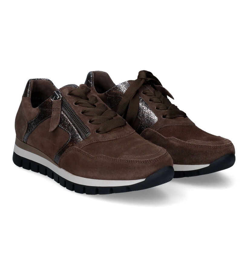 Gabor OptiFit Zwarte Sneakers voor dames (312479) - geschikt voor steunzolen