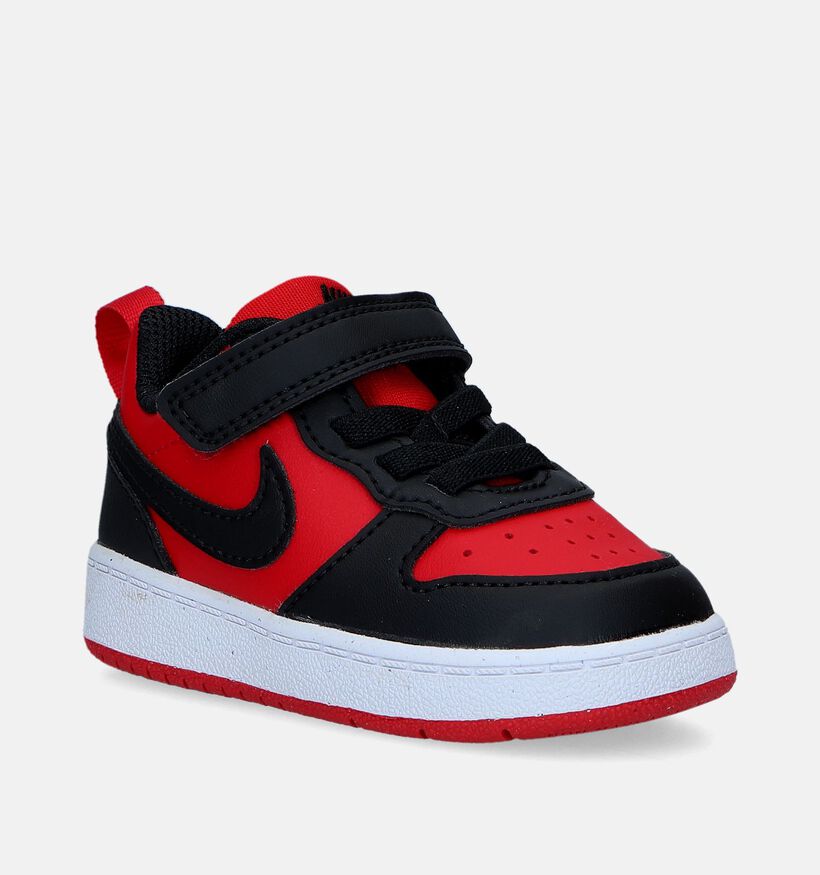 Nike Court Borough Low 2 TD Zwarte Babysneakers voor jongens, meisjes (334912)