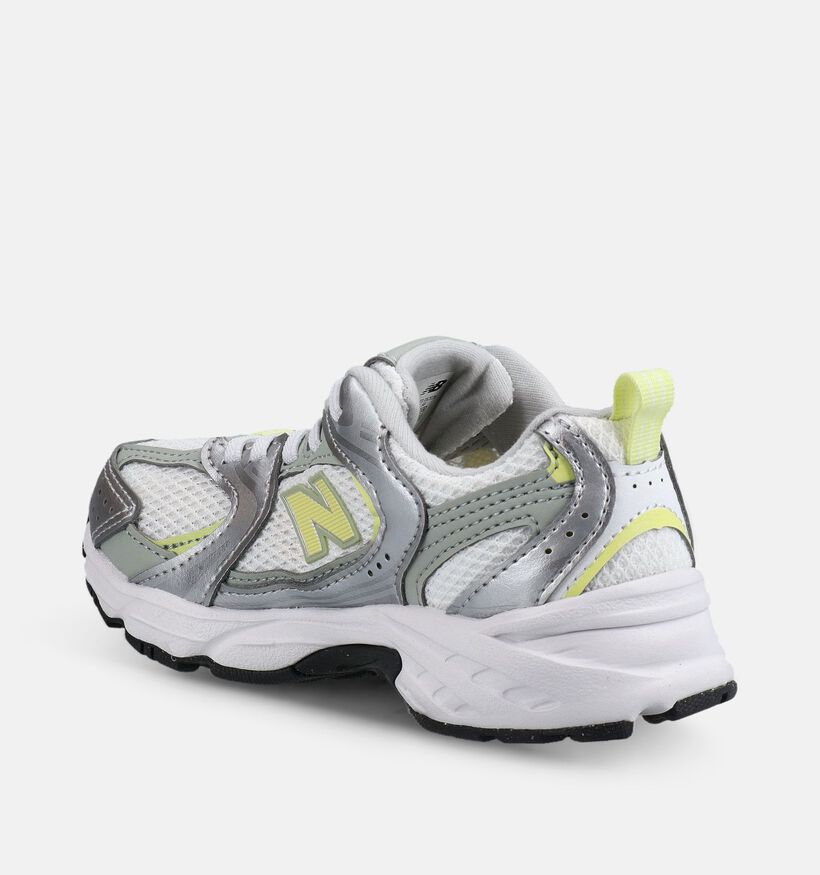 New Balance 530 Baskets basses en Argent pour filles (375222) - pour semelles orthop&eacute;diques