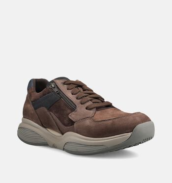 Xsensible Stretchwalker Low Sneakers Bruin/Grijs