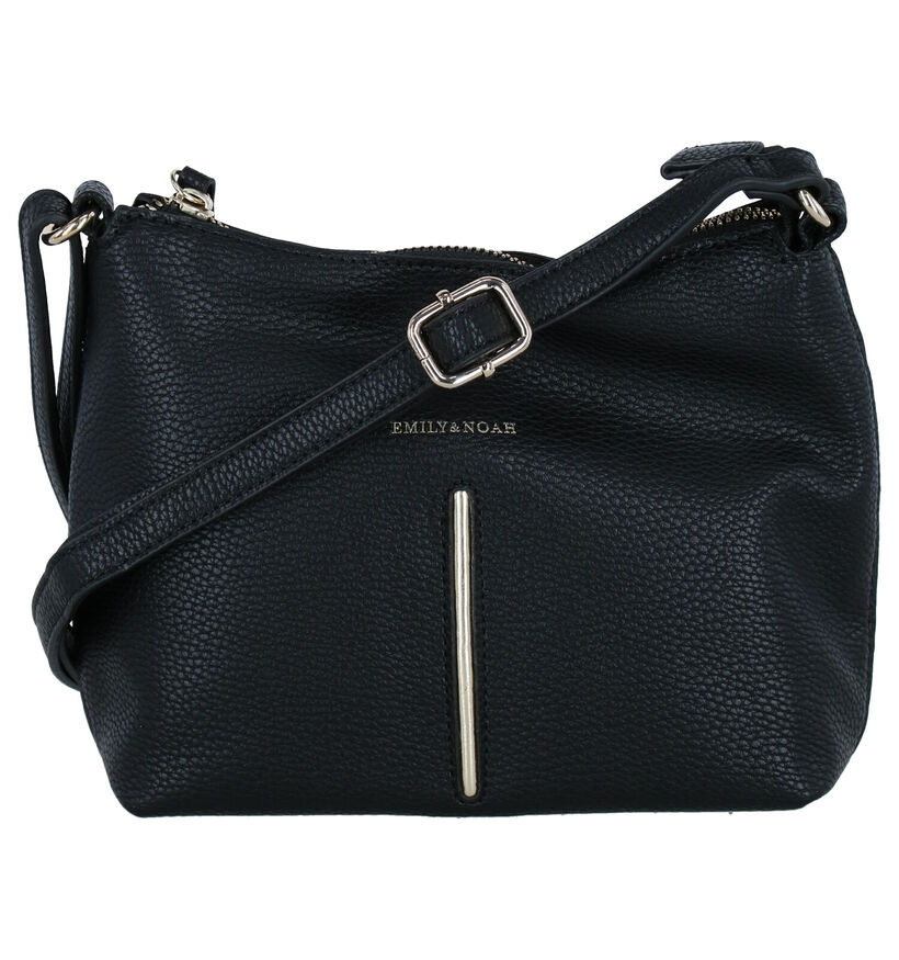 Emily & Noah Zwarte Crossbody Tas in kunstleer (282205)