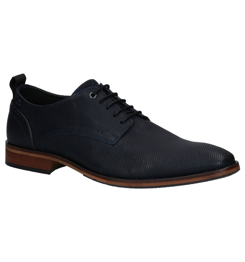 Bullboxer Chaussures classiques en Bleu foncé en cuir (281828)