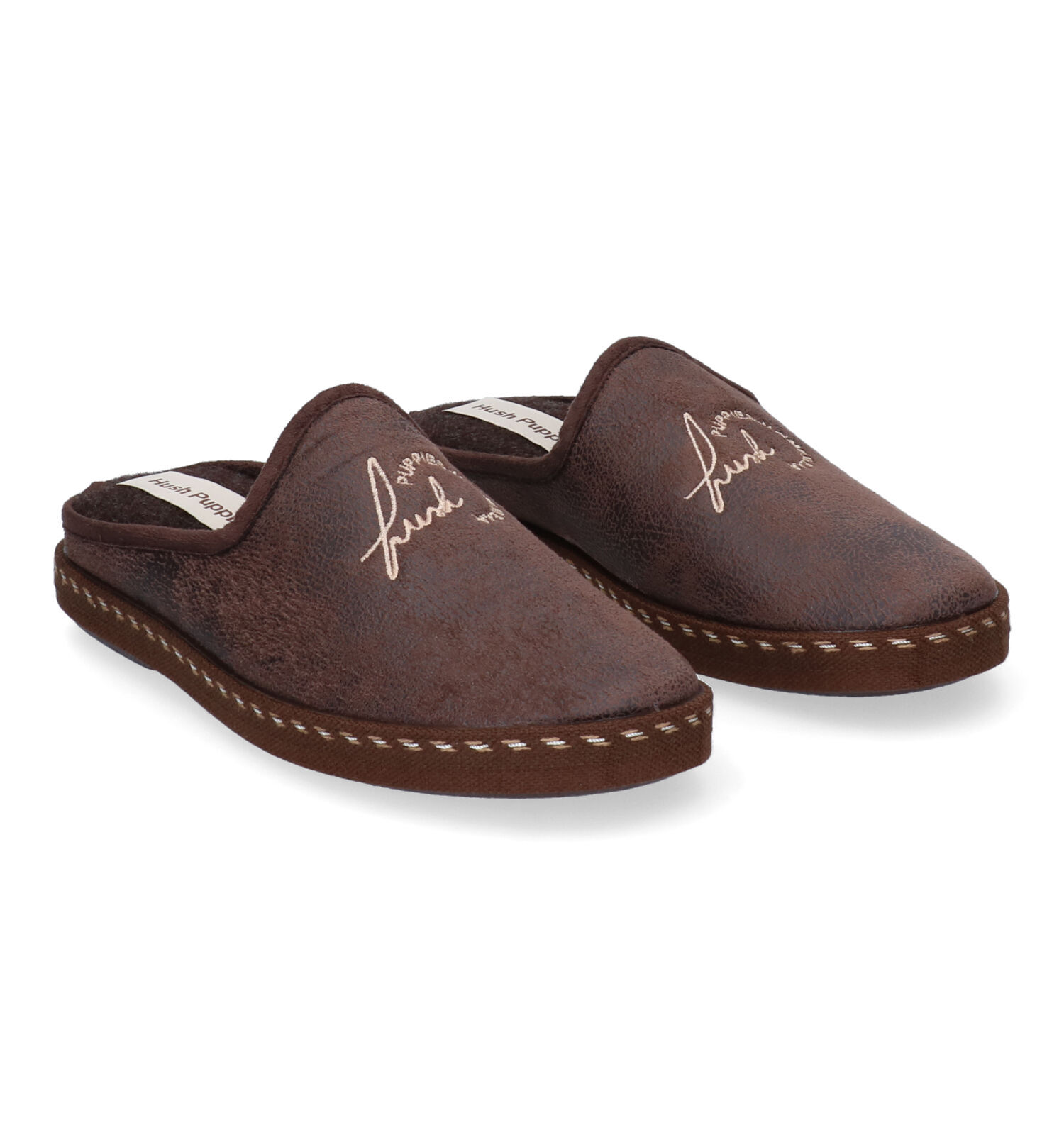 Hush Puppies suede dames pantoffels met lamsvacht online bestellen | Scapino