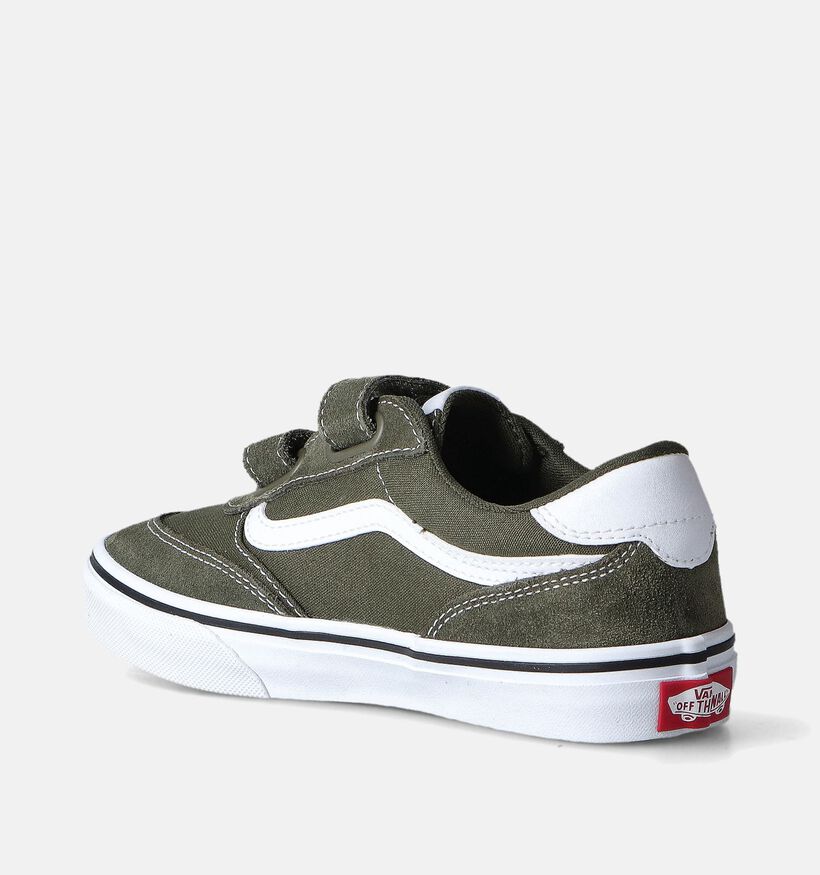 Vans Brooklyn Baskets skate en Vert Khaki pour filles, garçons (352745)