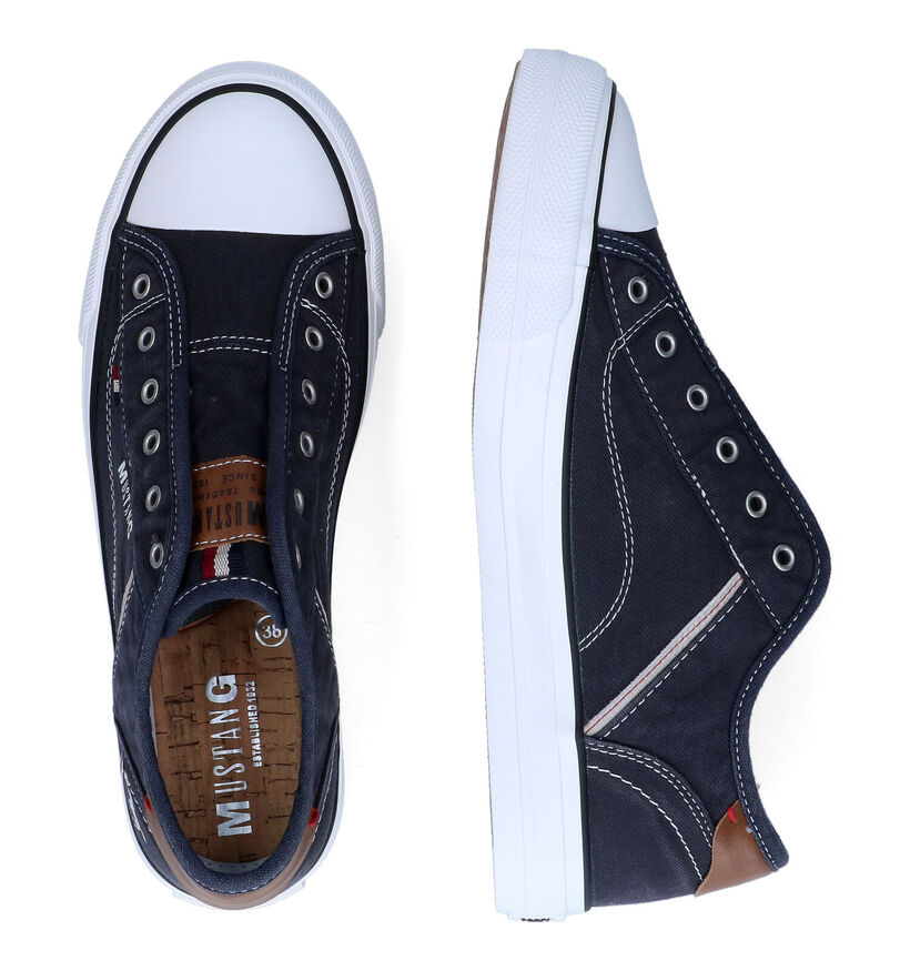 Mustang Slip-ons en Bleu pour femmes (303675)