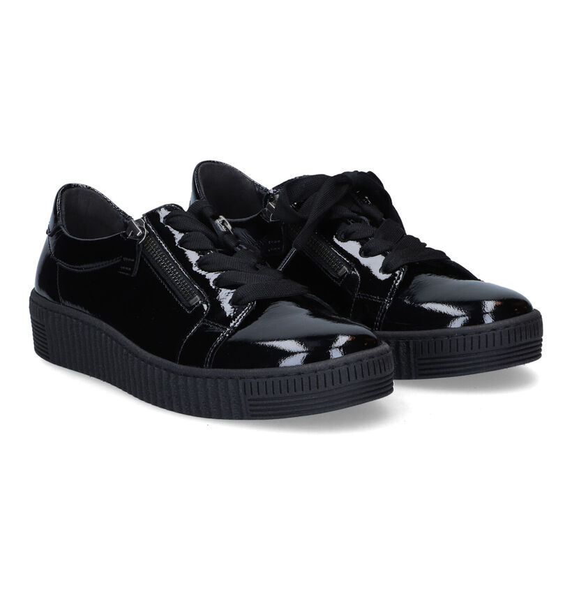 Gabor Best Fitting Chaussures à lacets en Noir en verni (315621)