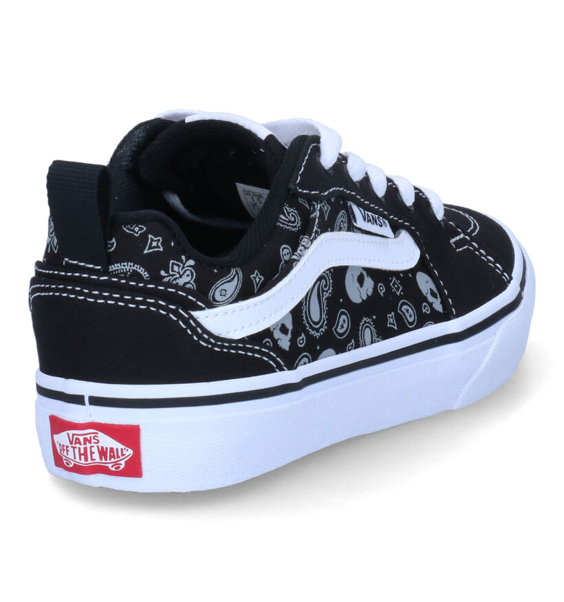 Vans Filmore Skull Bandana Zwarte Sneakers in kunstleer (303047)