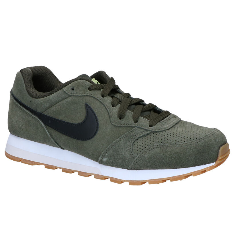 Nike MD Runner 2 Suede Baskets en Kaki en daim (261709)