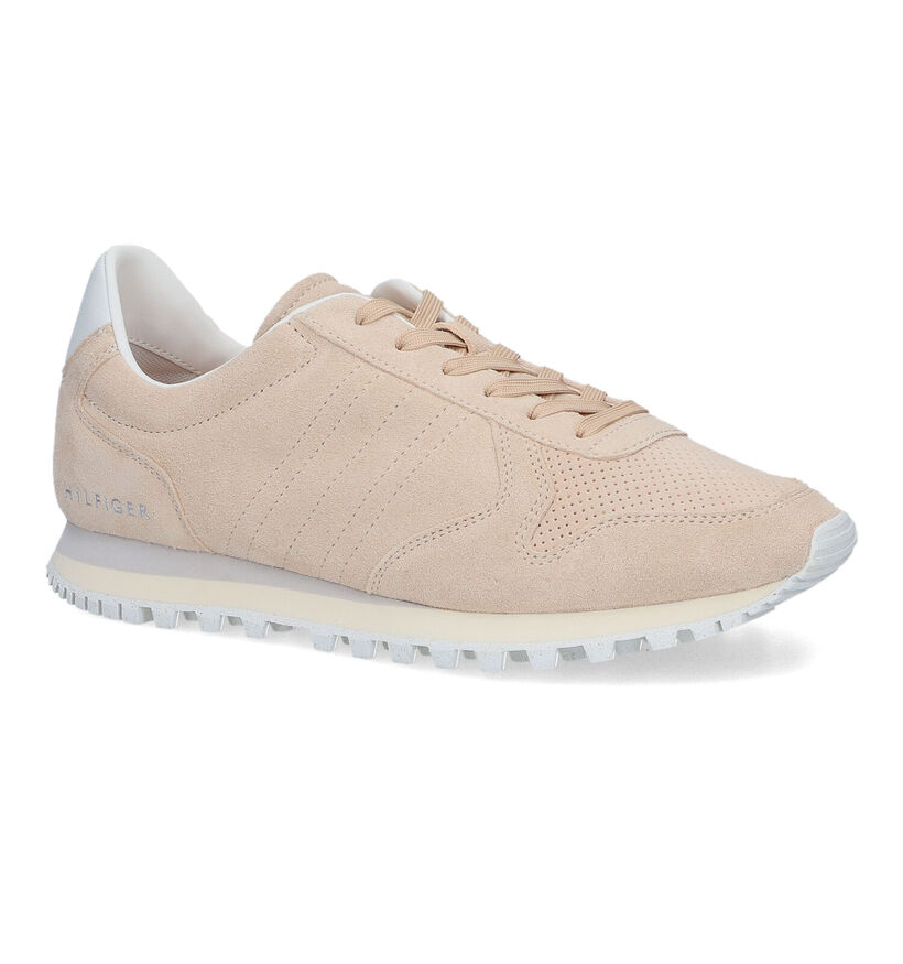 Tommy Hilfiger Beige Sneakers voor heren (310836) - geschikt voor steunzolen