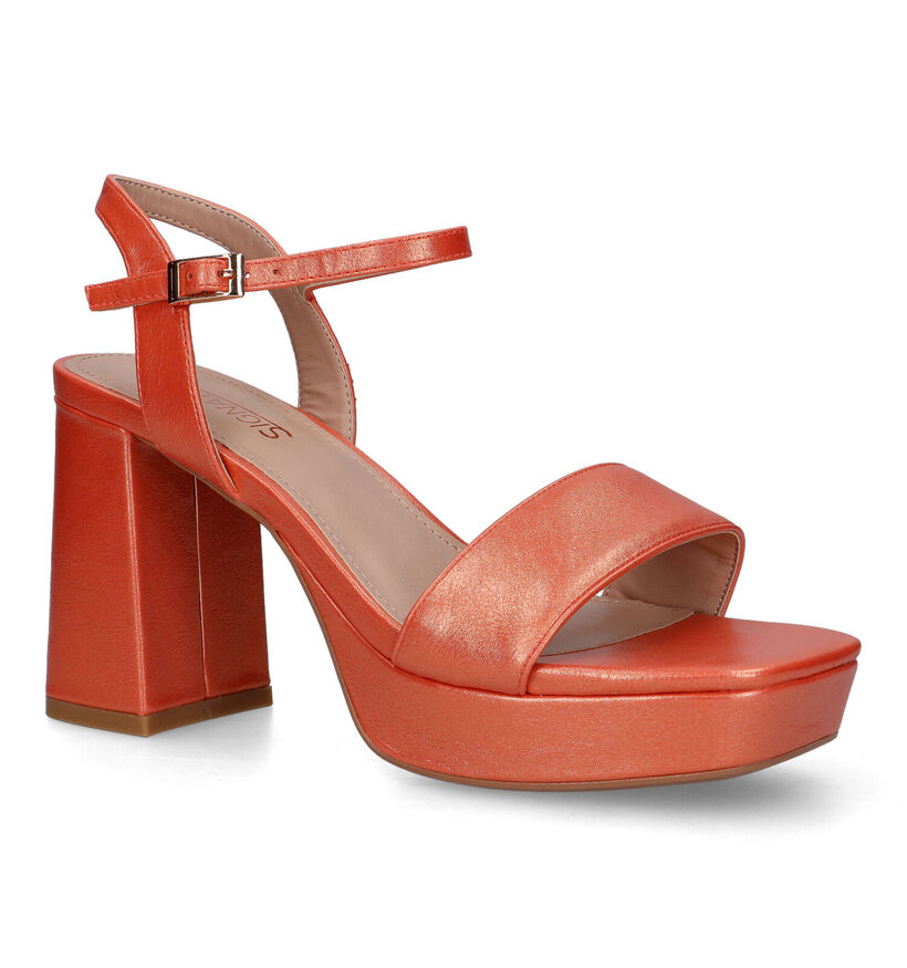 Signatur Oranje Plateausandalen voor dames (324319)