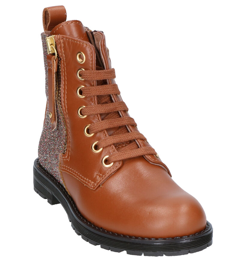 Bana & Co Cognac Hoge Schoenen in leer (256844)