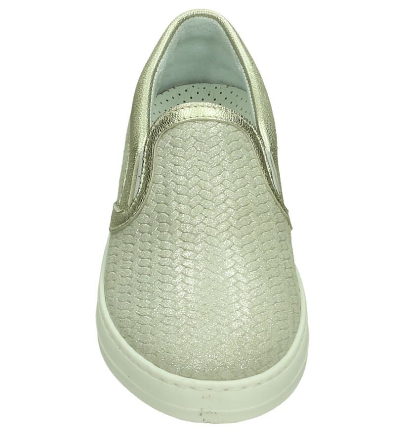 Beberlis Gouden Slip-On Sneakers in leer (194617)