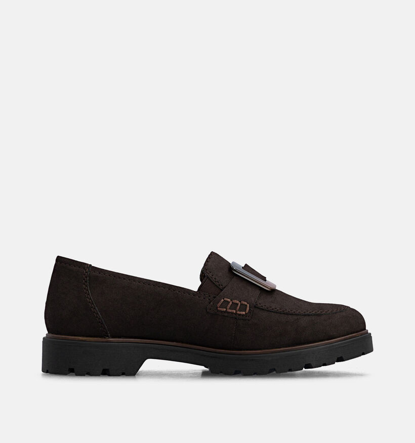 Rieker Donkerbruine Loafers voor dames (376580)