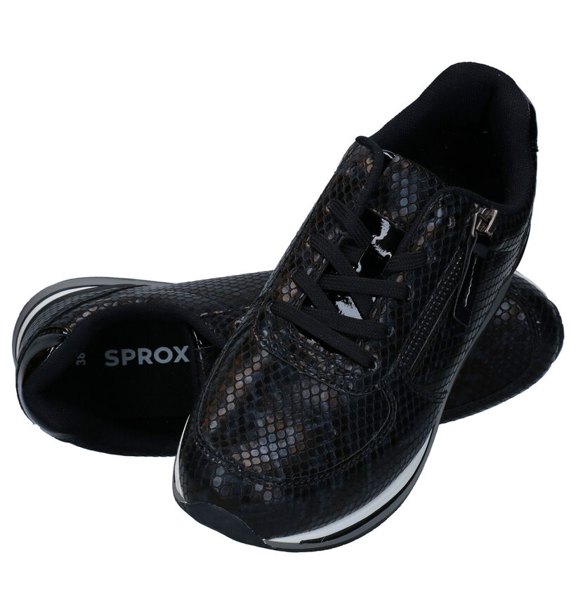 Sprox Baskets casual en Noir en simili cuir (288451)