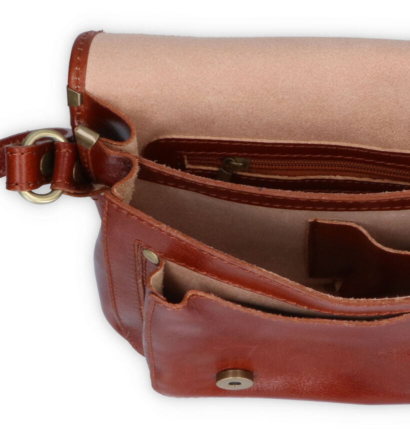 Time Mode Sac porté croisé en Cognac pour femmes (327481)