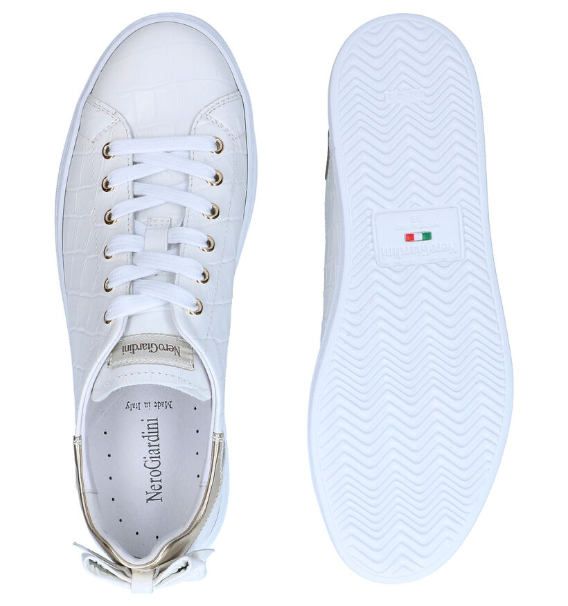 NeroGiardini Chaussures à lacets en Blanc en cuir (292538)