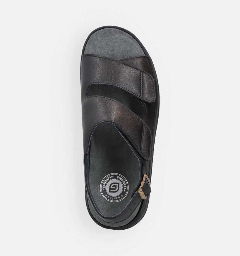 G-Comfort Sandales en Noir pour hommes (368946) - pour semelles orthop&eacute;diques