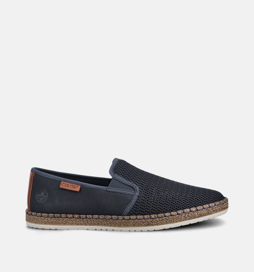 Rieker Espadrilles en Bleu fonc&eacute; pour hommes (370483)