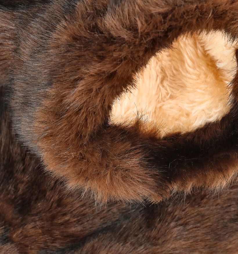 Via Limone Fluffy Bruine Wanten voor dames (382736)