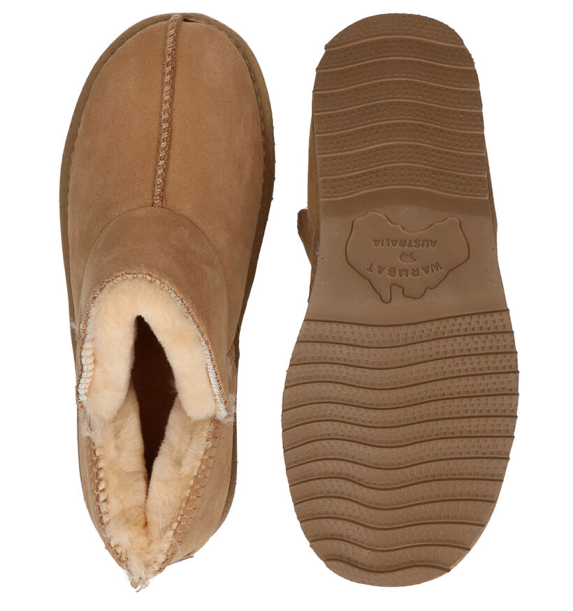 Warmbat Willow Kaki Wollen Hoge pantoffels voor dames (330328)