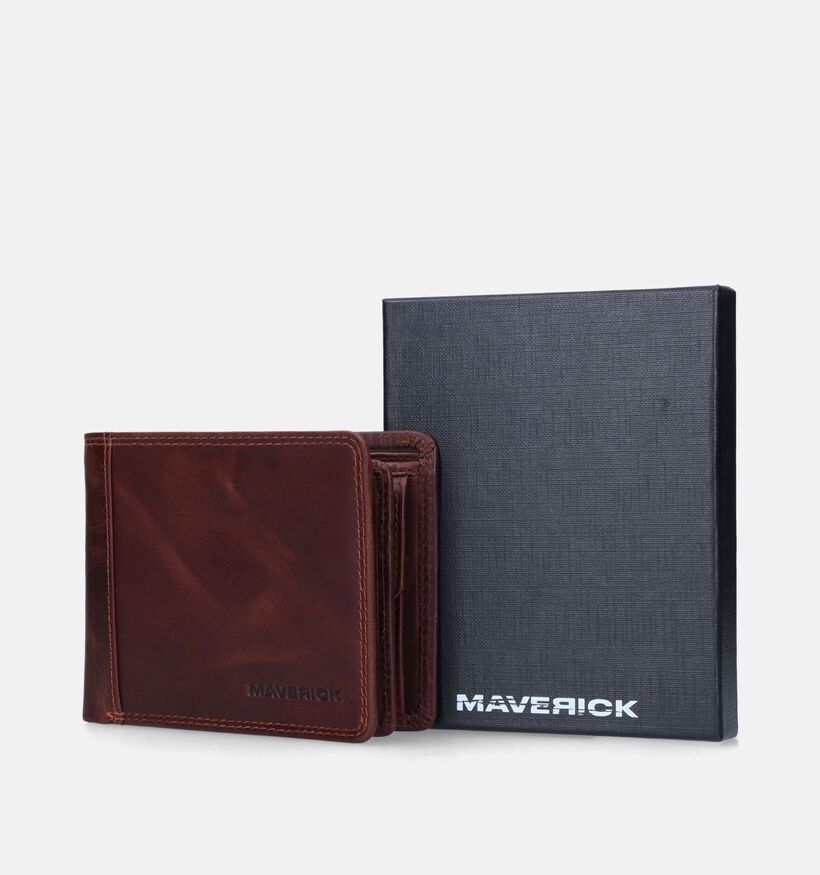 Maverick Bruine Portefeuille voor heren (358809)