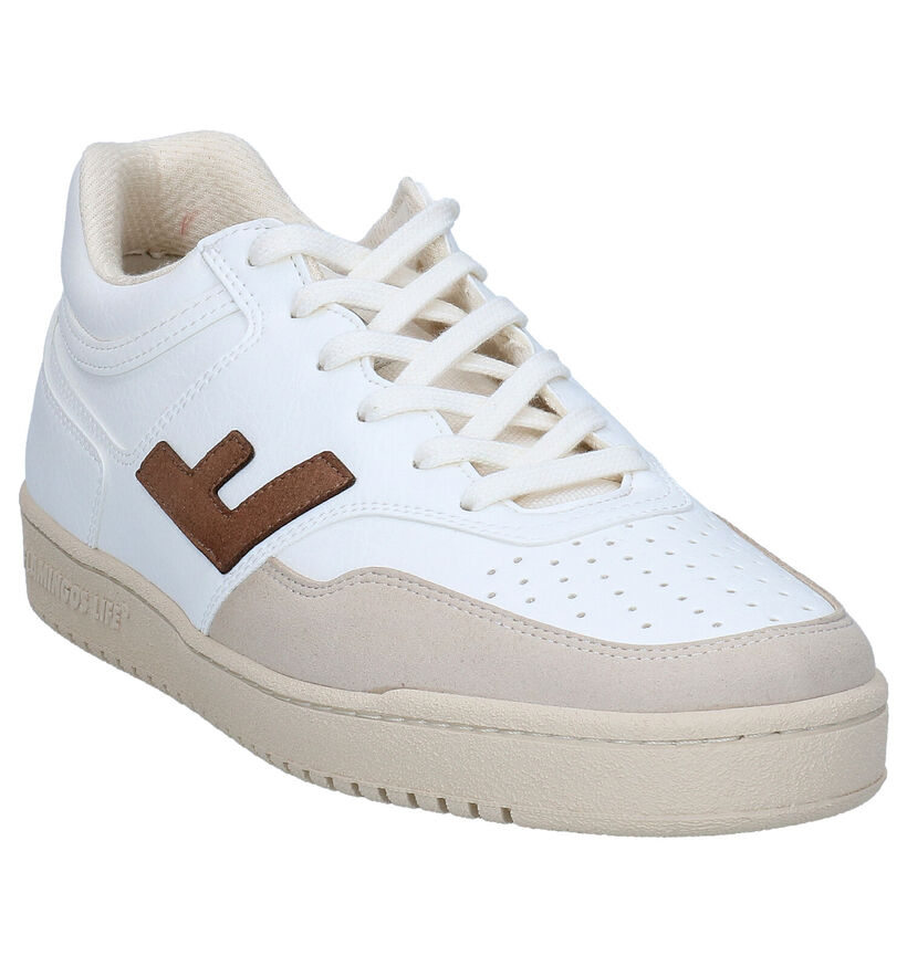 Flamingos' Life Retro 90 Baskets en Écru en simili cuir (299858)