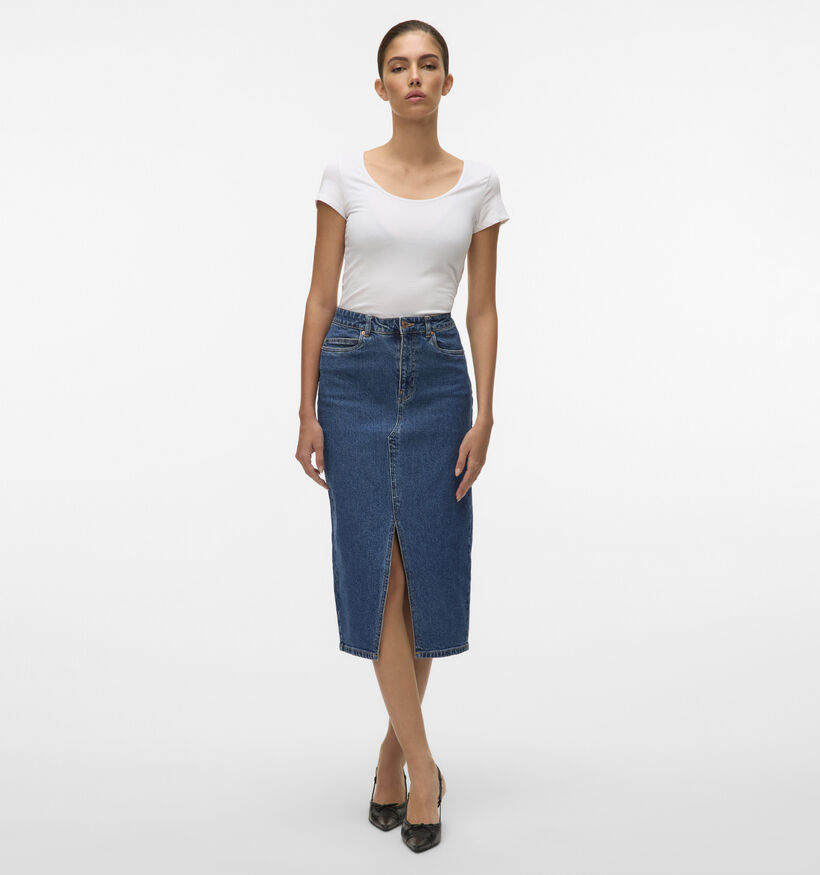Vero Moda Veri High-Rise Jupe Denim en Bleu pour femmes (367130)