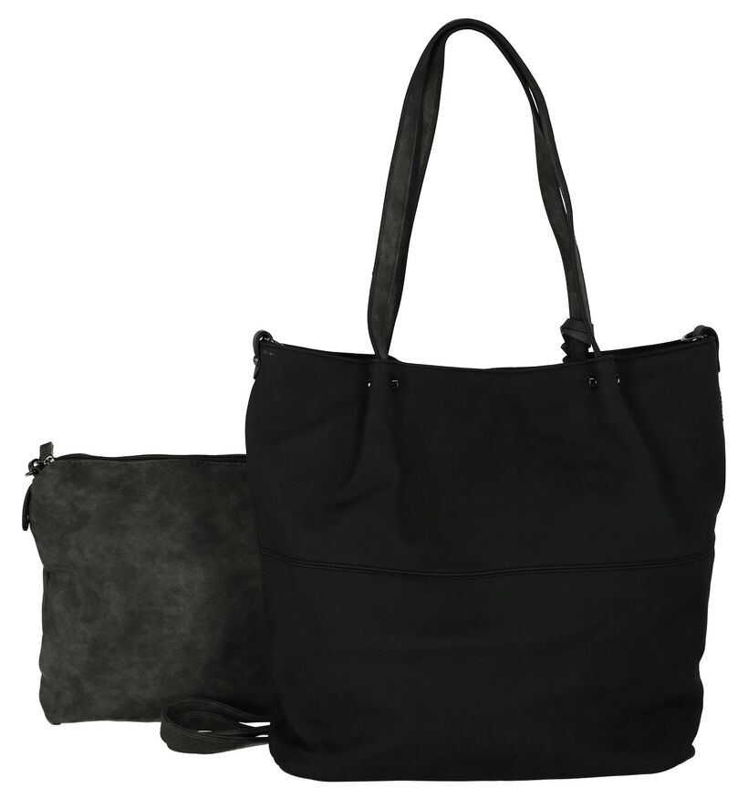 Emily & Noah Grijze Bag in Bag Shopper Tas in kunstleer (284365)