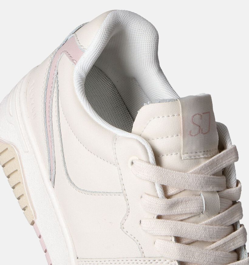SJ Ecru Sneakers voor dames (354128) - geschikt voor steunzolen
