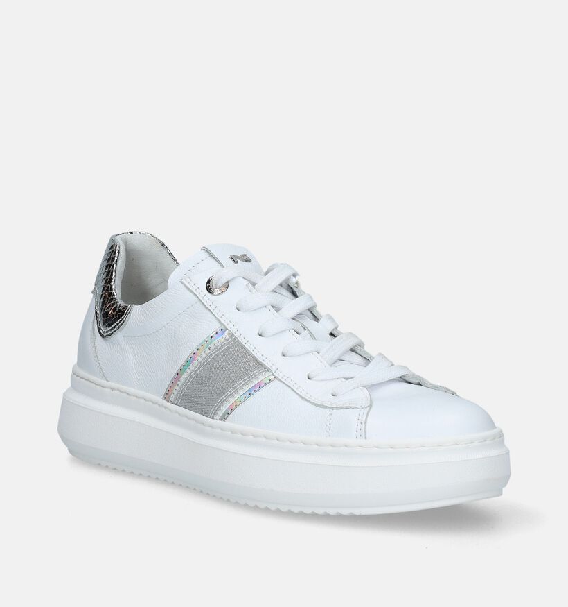 NeroGiardini Baskets casual en Blanc pour femmes (337173) - pour semelles orthopédiques