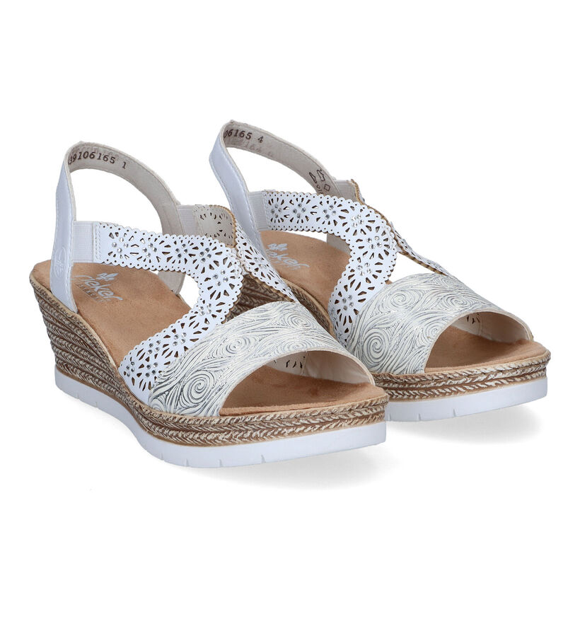 Rieker Witte Sandalen voor dames (307120)