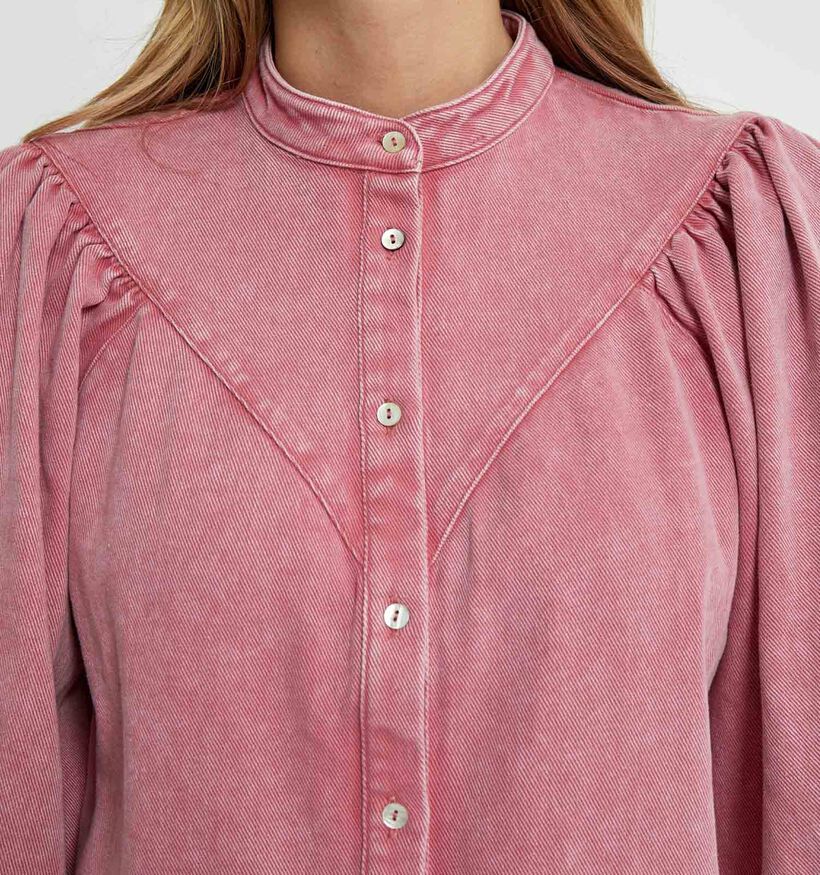 Minus Solene Denim Roze Blouse voor dames (352014)
