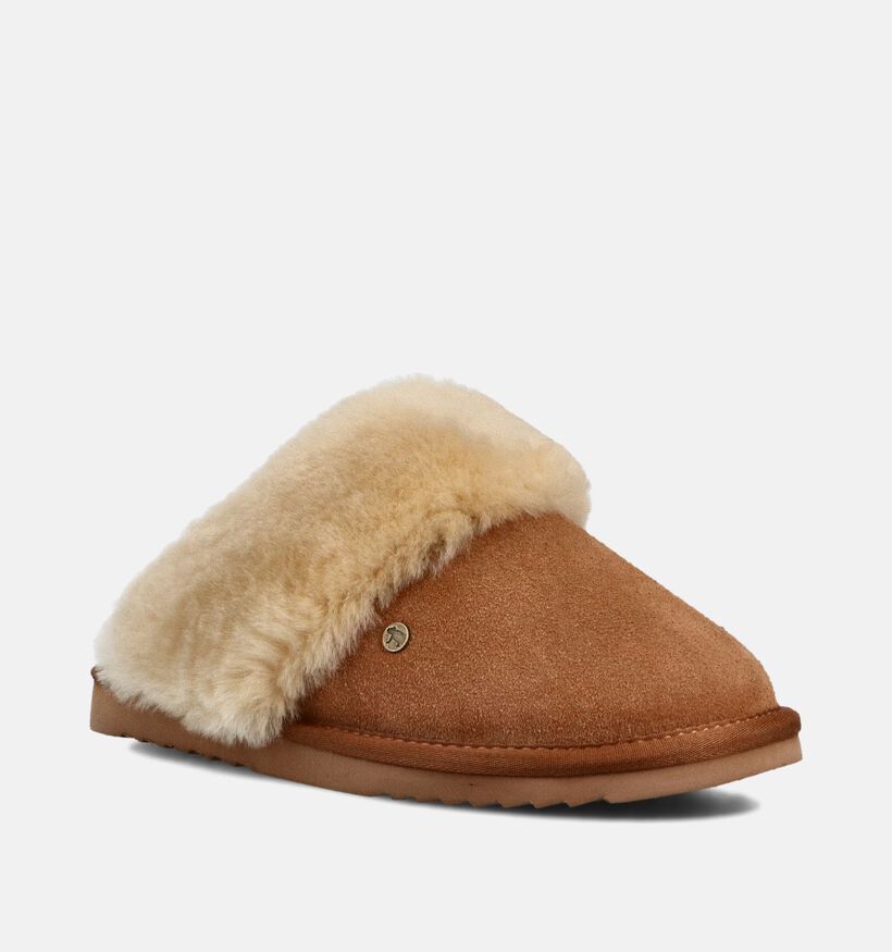 Warmbat Flurry Cognac Open Pantoffels voor dames (379624)