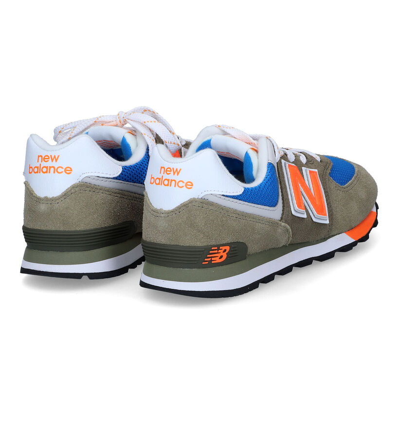 New Balance GC 574 Baskets en Vert pour garçons (319262)
