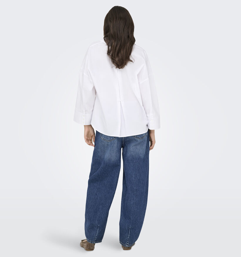 JDY Mio 7/8 Shirt Witte Hemd voor dames (370041)