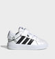 adidas Grand Court 3.0 Witte Sneakers voor meisjes (375411) - geschikt voor steunzolen