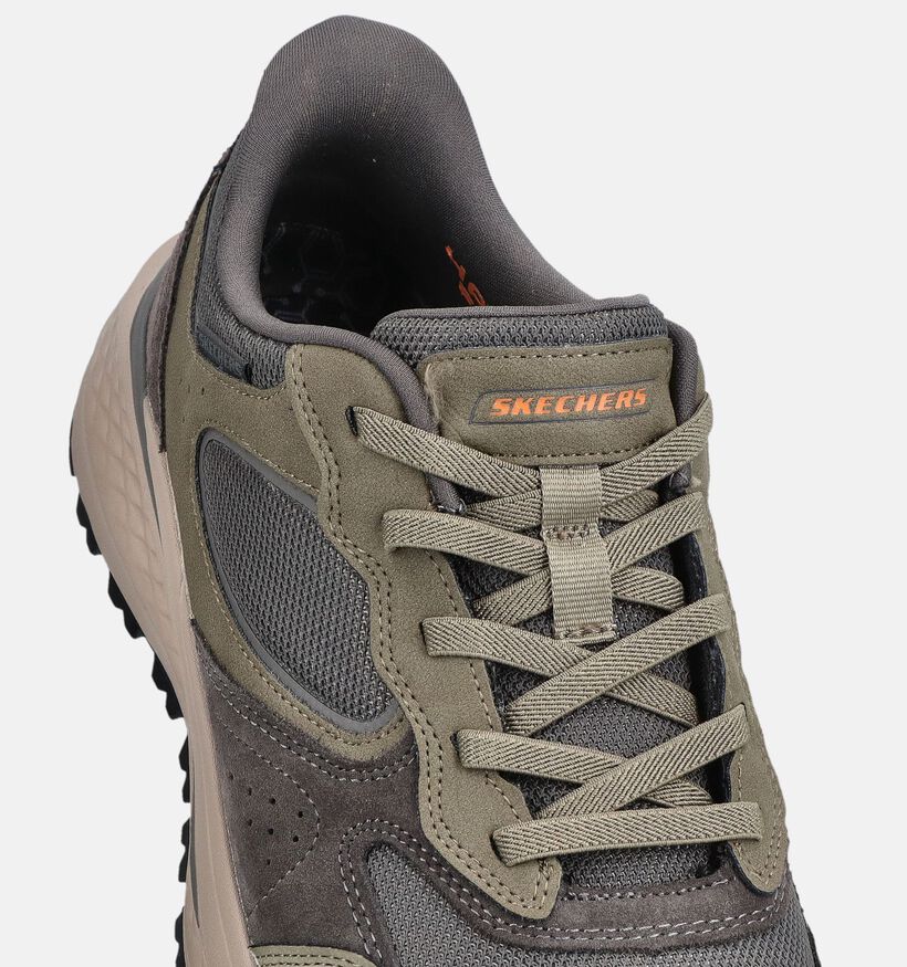 Skechers Slade Ultra Gage Kakigroene Sneakers voor heren (378015)
