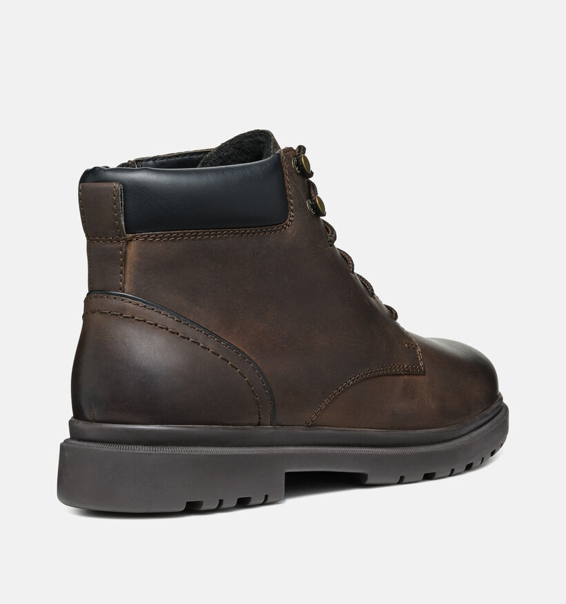 Geox Andalo Donkerbuine Boots met Veter en Rits voor heren (377698) - geschikt voor steunzolen