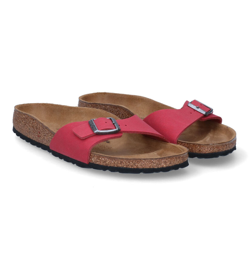 Birkenstock Madrid Nu-pieds en Rouge Femmes Nu-pieds en ligne