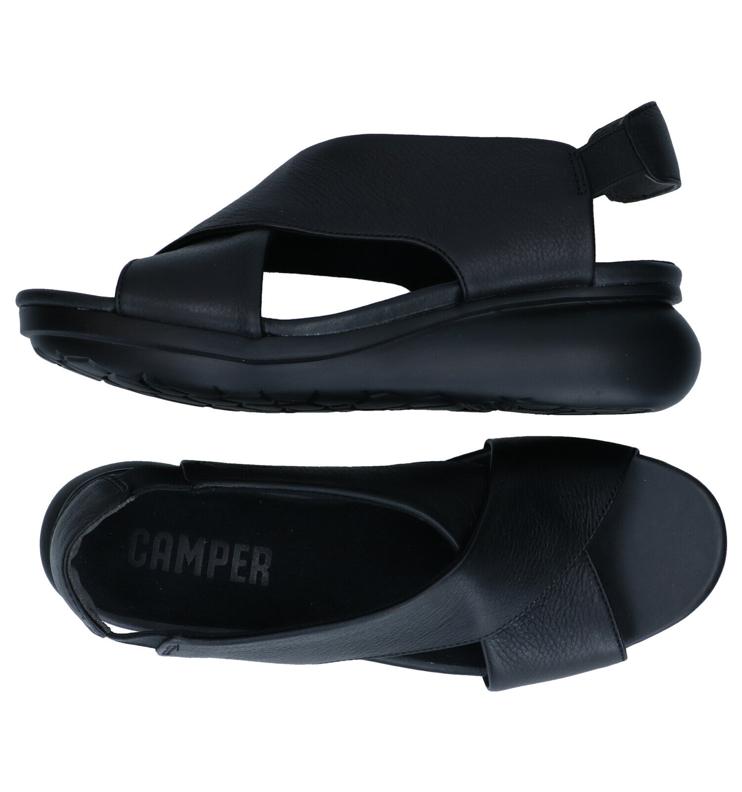 Camper Zwarte Sandalen Dames Sandalen Online op TORFS.BE