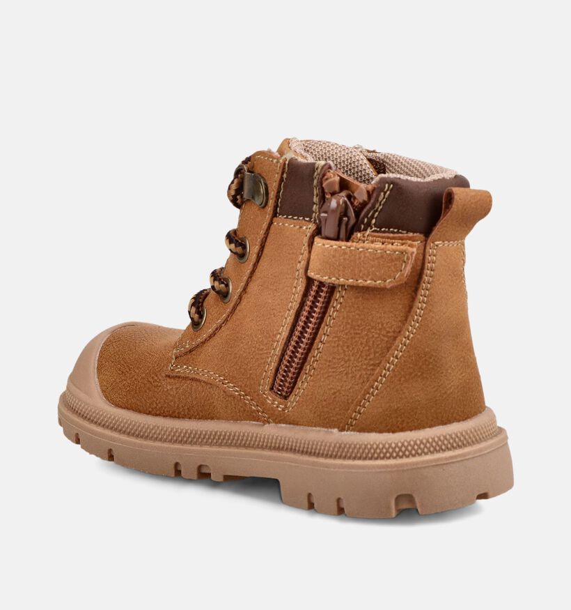 Milo & Mila Boots &agrave; lacets en Marron pour gar&ccedil;ons (379233)