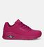 Skechers Uno Stand on Air Zwarte Sneakers in kunstleer (326235)