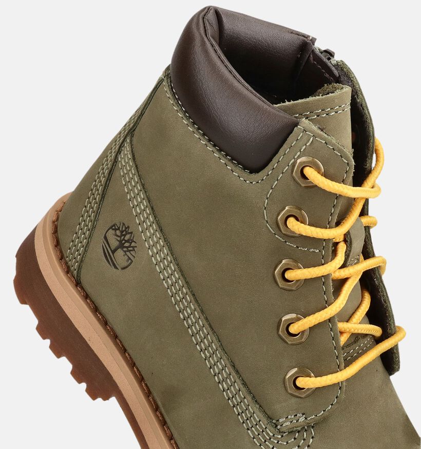 Timberland Courma Kid 6 Inch Groene Boots met Veter voor jongens (377353) - geschikt voor steunzolen