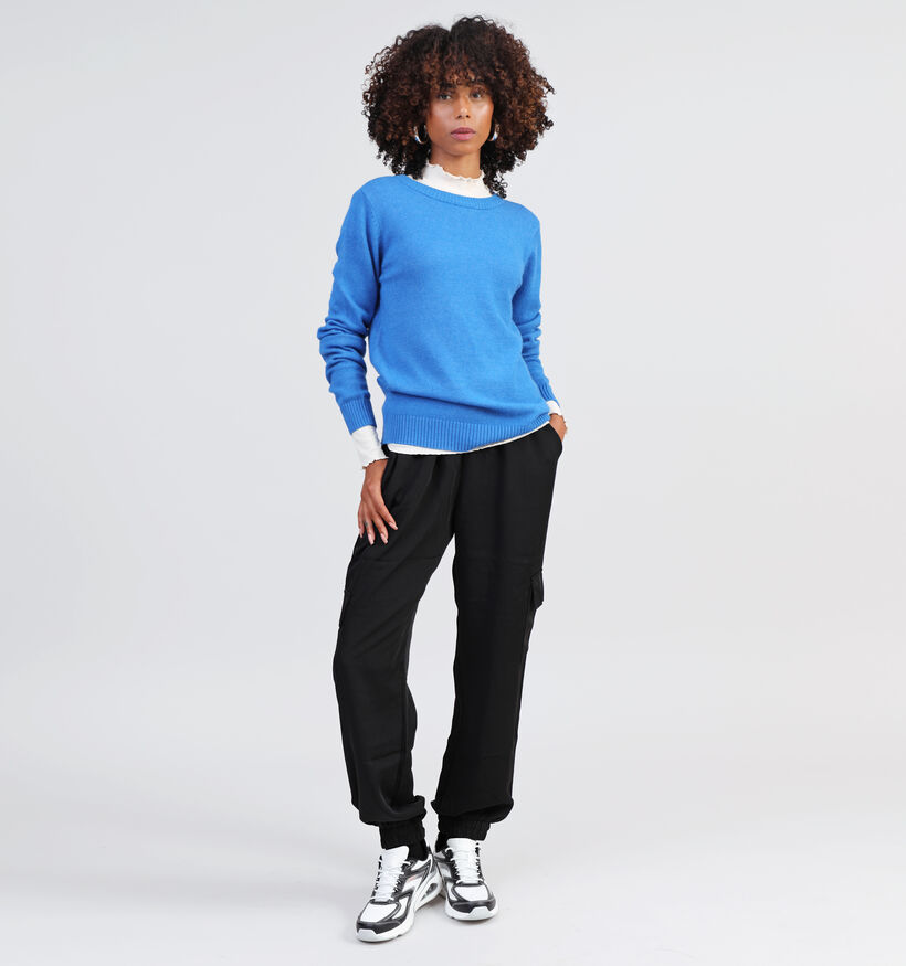 Vila Ril Pull en tricot en Bleu pour femmes (328850)