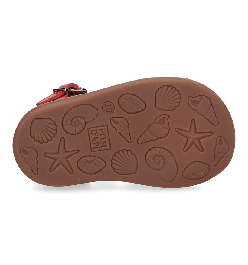 Pom d'Api Poppy Buckle Sandales en Rose pour filles (322871)