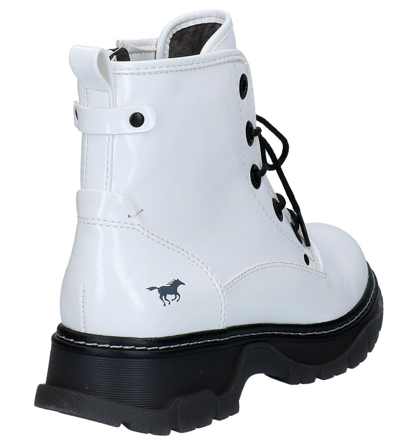 Mustang Bottines en Blanc en simili cuir (280947)