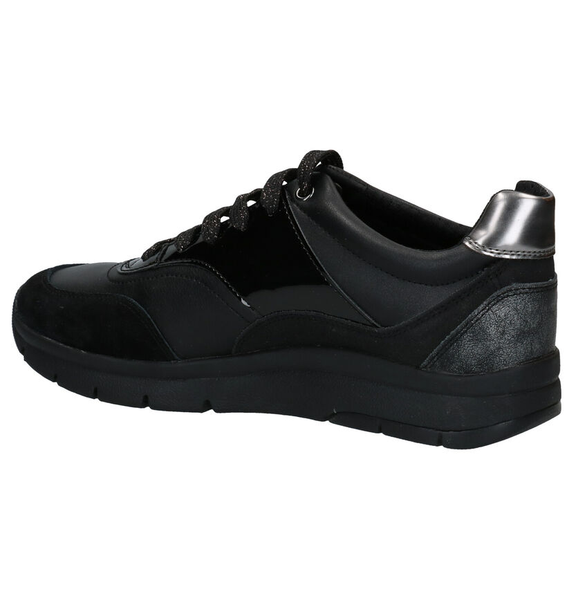 Geox Callyn Chaussures à Lacets en Noir en cuir (277060)