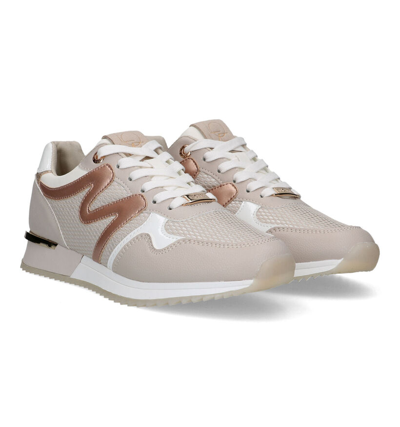 Mexx Kate Taupe Sneakers voor dames (319603) - geschikt voor steunzolen