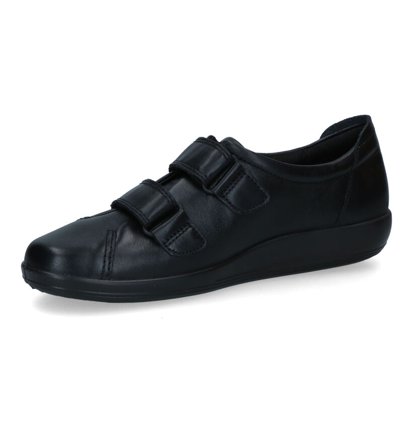 Ecco Soft 2.0 Chaussures à velcro en Noir pour femmes (314895) - pour semelles orthopédiques