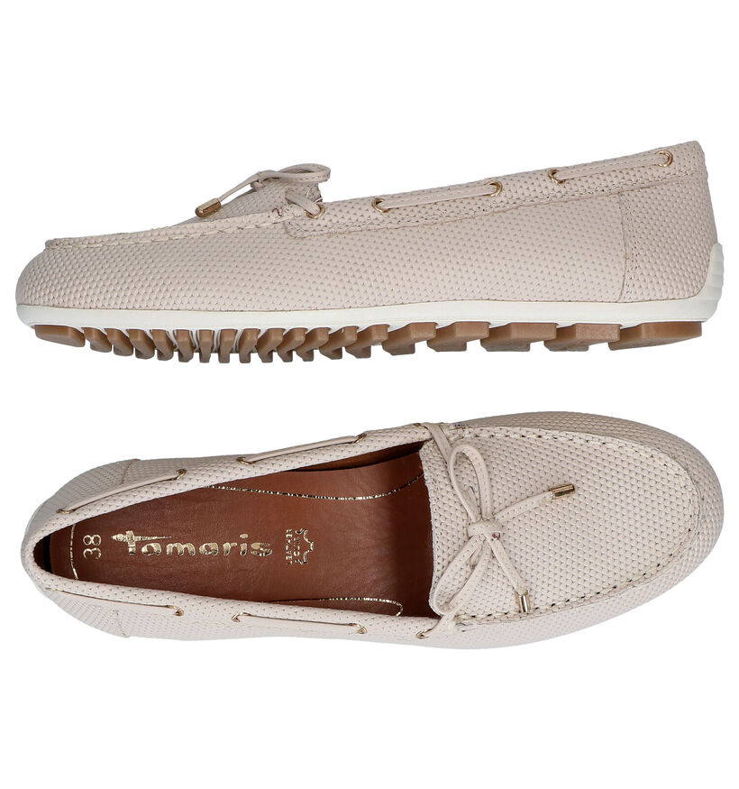 Tamaris Mocassins en Beige clair en cuir (286334)